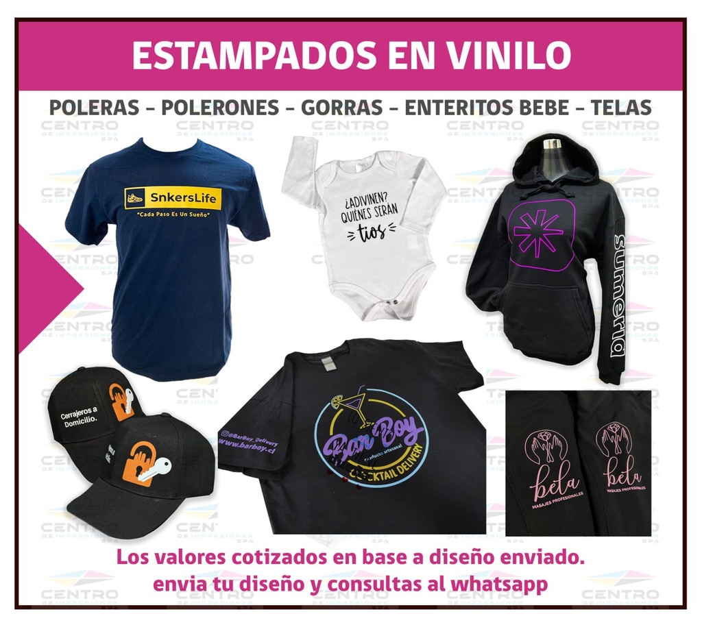 Estampado en Vinilo Textil